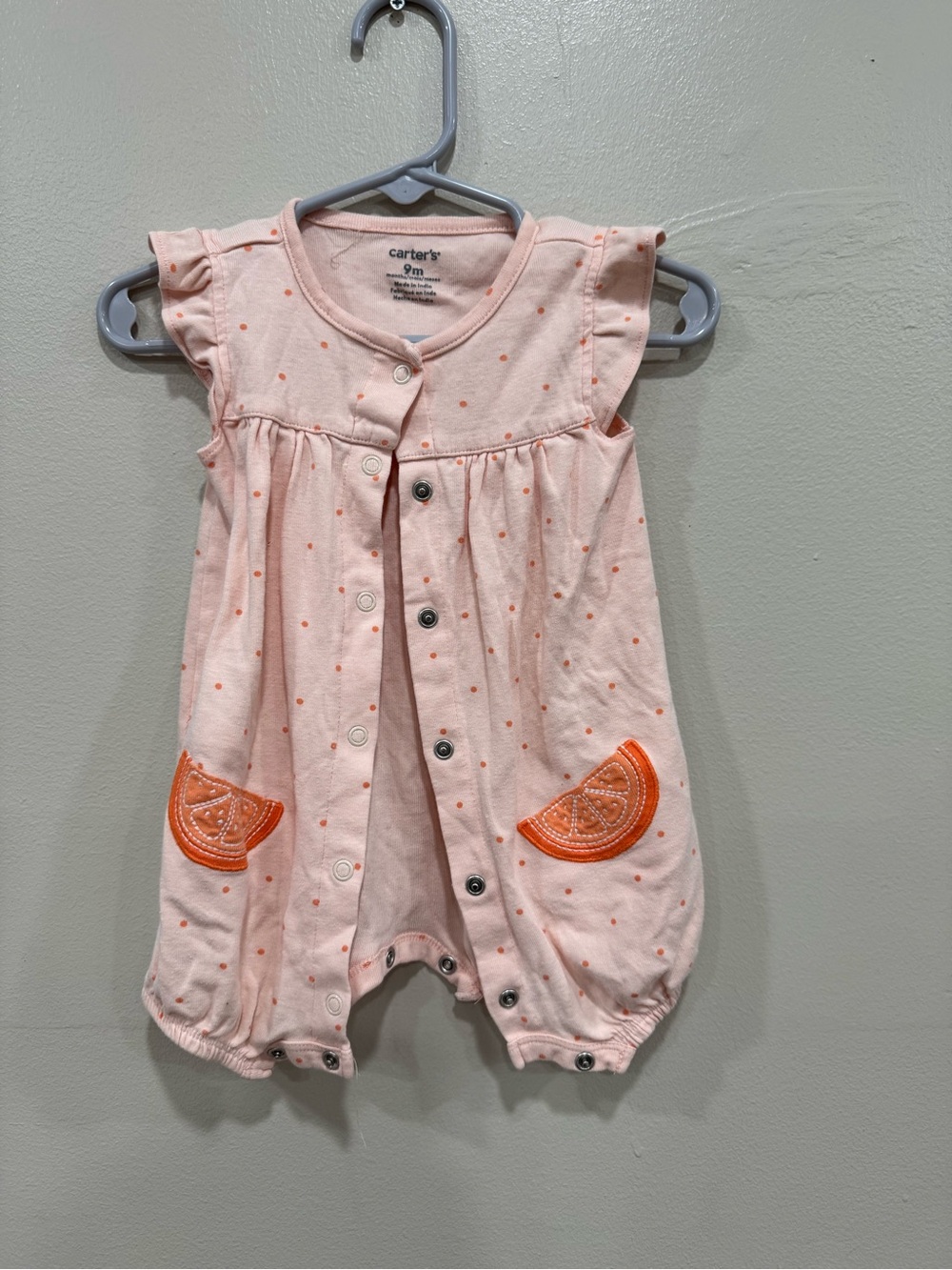 Carter’s cap sleeve romper size 9month